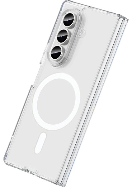 Zengezur Newface Samsung Galaxy Z Fold 7 Kılıf Magneticsafe Şeffaf Silikon - Şeffaf modelleri