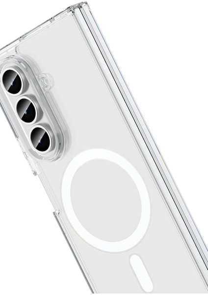 Zengezur Newface Samsung Galaxy Z Fold 7 Kılıf Magneticsafe Şeffaf Silikon - Şeffaf indirimleri