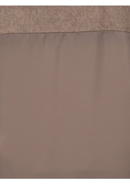 Erkek Vizon Ex Slim Fit Yün Karışımlı Palto 50314593-VR052
