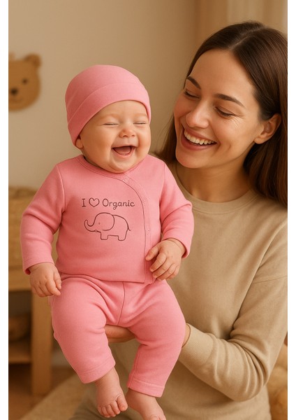 2 Li Avantajlı Set Hediyelik Organik Hastahane Çıkışı Bebek Takımı 0-3 Ay modelleri