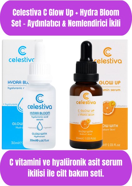 C Glow Up + Hydra Bloom Set – Aydınlatıcı & Nemlendirici Ikil
