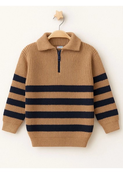 Çizgili Triko Kazak 4099