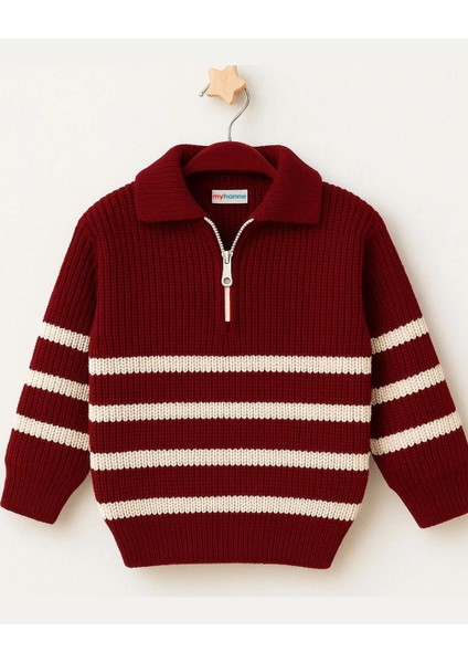 Çizgili Triko Kazak 4099