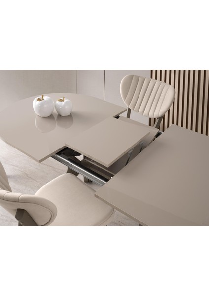 Star Capuccino Lak Panel Mutfak Masa Sandalye Takımı 82X138 fırsatları