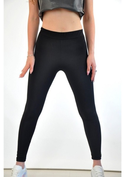 Kadın Siyah Içi Polimer Kaplama Yüksek Bel Termal Içlik Termal Korse Tayt