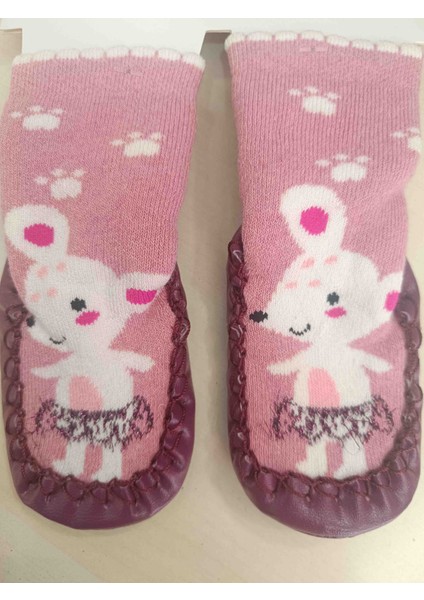 Bebek Deri Tabanlı Çarık Corap