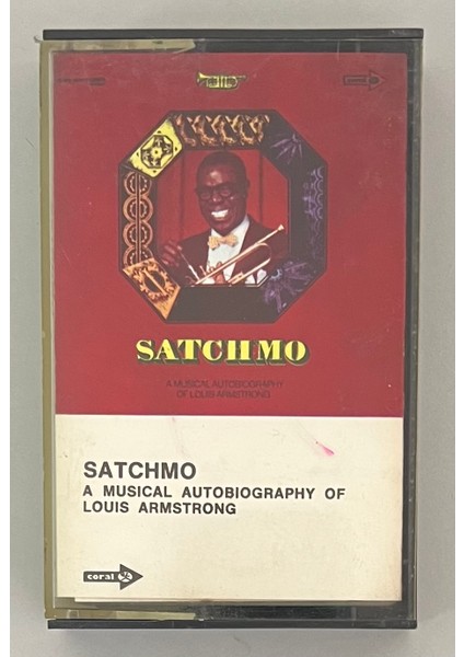Louis Armstrong Satchmo A Musical Autobiography Of Louis Armstrong 2 Kaset (Orijnal Dönem Baskı Kaset)