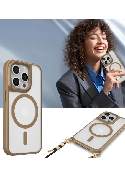 iPhone 15 Pro Max Kılıf Enka Magsafe Silikon Kılıf - ŞEFFAF-(5796) fiyatları