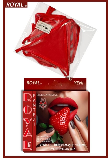 Çilek Aromalı Yenilebilir Iç Çamaşırı Takımı fiyatları