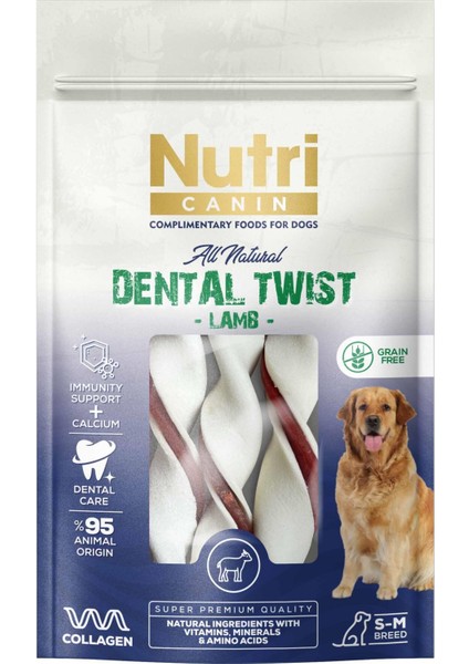 Nutri Canın Kuzu Etli Dental Kemik Köpek Ödül