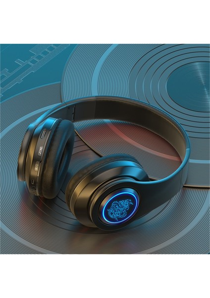 Yeni Çok Satan Bluetooth Kulaklık Başa Takılan Işıklı Cep Telefonu Kablosuz Ağır Bas Kartı Hediye Kulaklık Evrensel (Yurt Dışından)