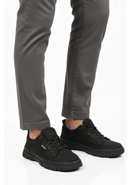 Siyah Nubuk Hakiki Deri Erkek Günlük Ayakkabı 260081 M modelleri