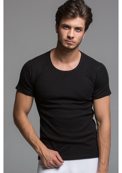 Pure Erkek Termal Kısa Kol Içlik Siyah (HZT20004-R001)