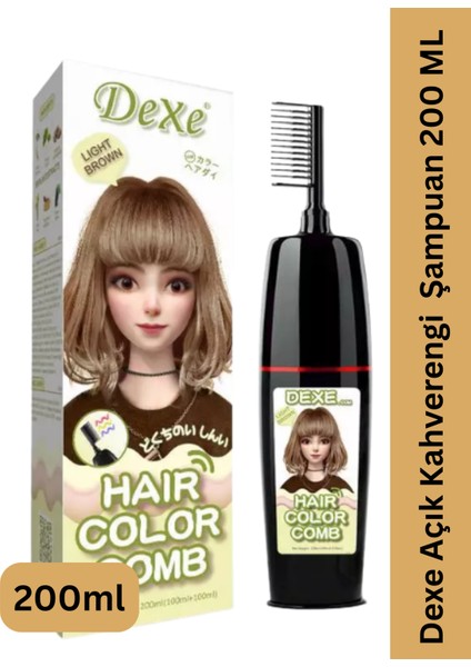 Şampuan Saç Boyası Açık Kahverengi 200ML