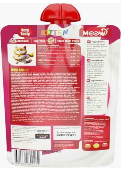 -Taze Tavuklu&yumurta Sarılı Keçi Sütlü Yavru Kedi Et Ezmesi 90GR fiyatları