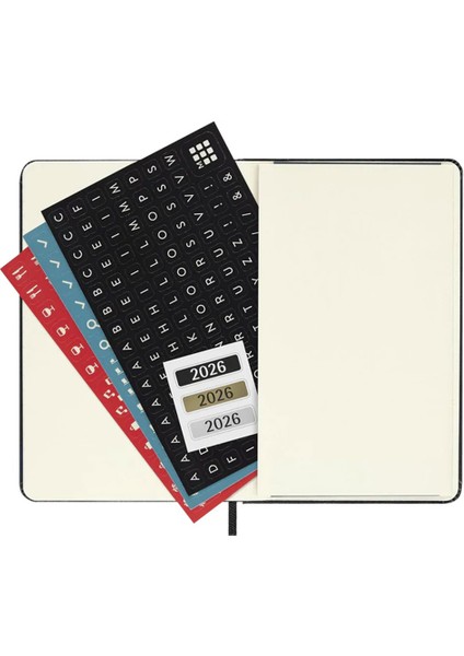 2026 12 Ay Haftalık Ajanda Cep Boy 9X14 Cm. Sert Kapak Siyah modelleri