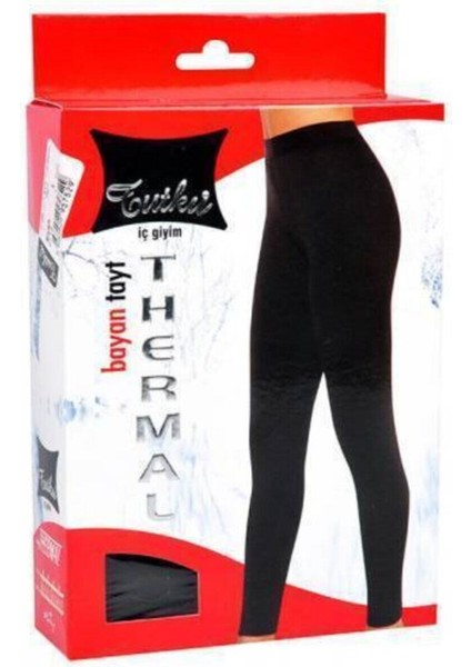 Kadın Siyah Termal Tayt