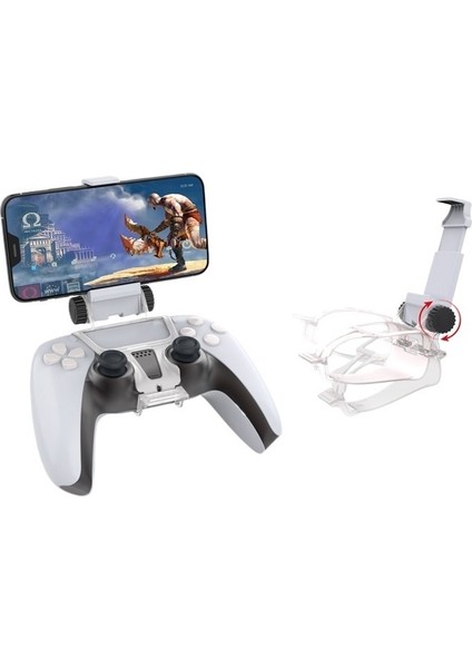 Ps5 Kablosuz Bluetooth Denetleyici Cep Telefonu Tutucu Ps5 Konsol Oyun Denetleyicisi Cep Telefonu Klipsi Taşınabilir Oyun Konsolu (Yurt Dışından)