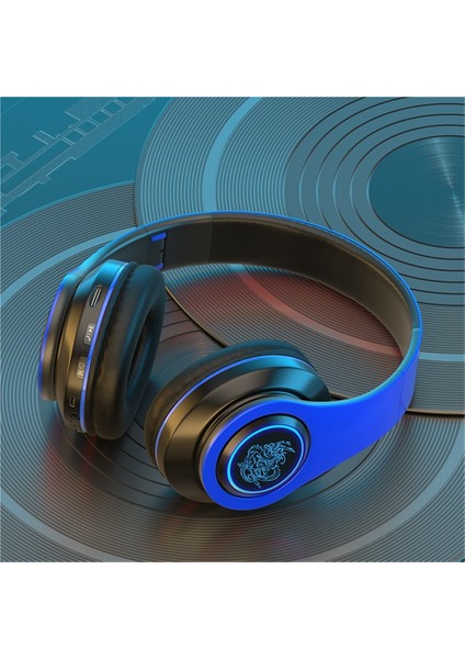 Yeni Çok Satan Bluetooth Kulaklık Başa Takılan Işıklı Cep Telefonu Kablosuz Ağır Bas Kartı Hediye Kulaklık Evrensel (Yurt Dışından)