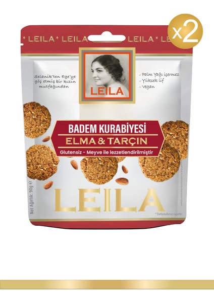Elma Tarçın Badem Kurabiyesi 90 gr