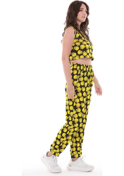 Kadın Çizgi Film Karakterli Alt Üst Takım modelleri