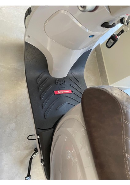 Arora Cappucino Modele Uyumlu Motorsiklet Paspası, Motor Paspas, Kaymaz Koruyucu Moto Paspas