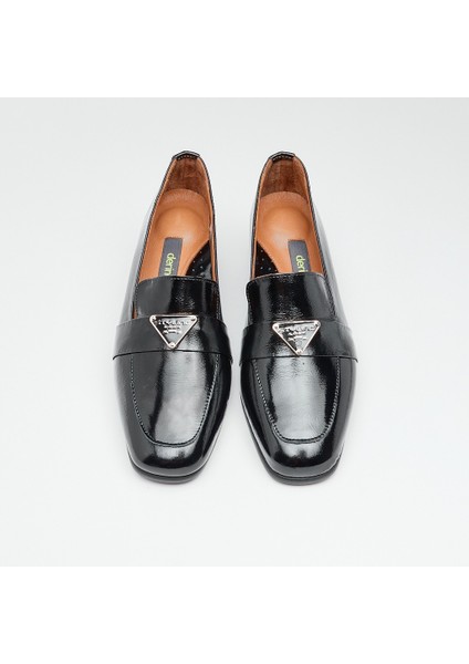 Günlük Hakiki Deri Topuklu Kadın Ayakkabı modelleri