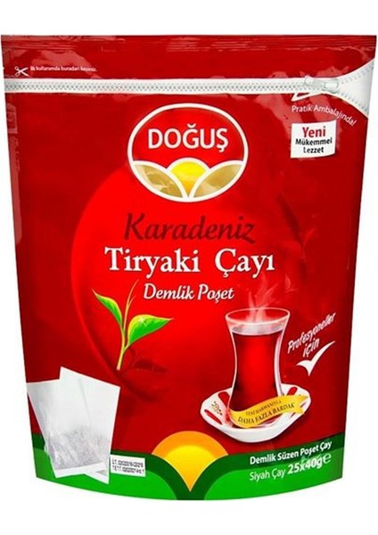 Karadeniz Tiryaki Demlik Poşet Çay 25X40 gr