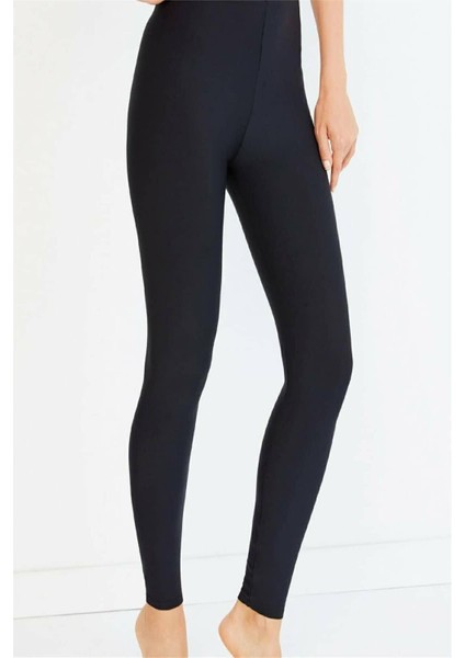 Kadın Siyah Kışlık Termal Tayt