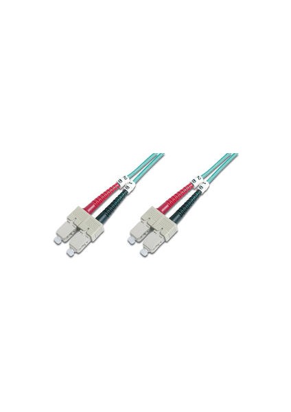 Digitus Sc-Sc Fiber Optik Patch Kablo, 3 Metre, Multimode, Duplex, 50/125, Om3