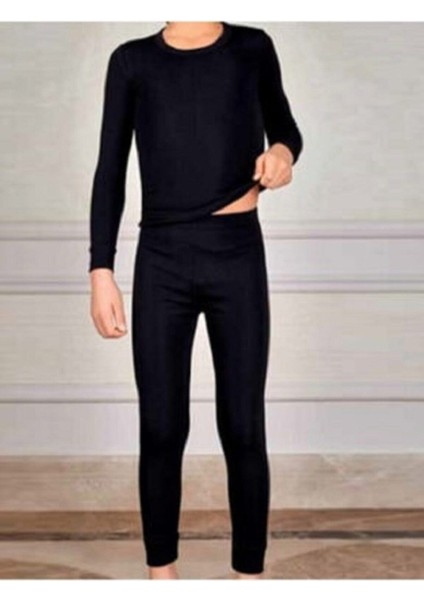 Erkek Çocuk Termal Üst Siyah