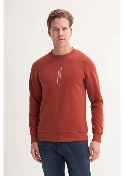 Slim Fit Mevsimlik 3 Iplik Pamuk Karışımlı SWEATSHIRT-54185 fiyatları