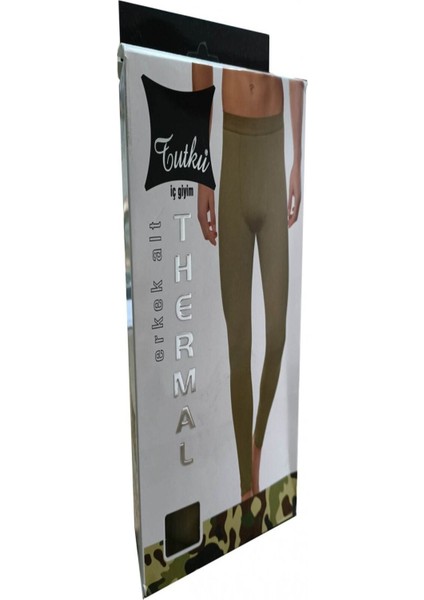 Erkek Haki Alt Üst Uzun Kol Termal Takım - 0125 0126 fiyatları