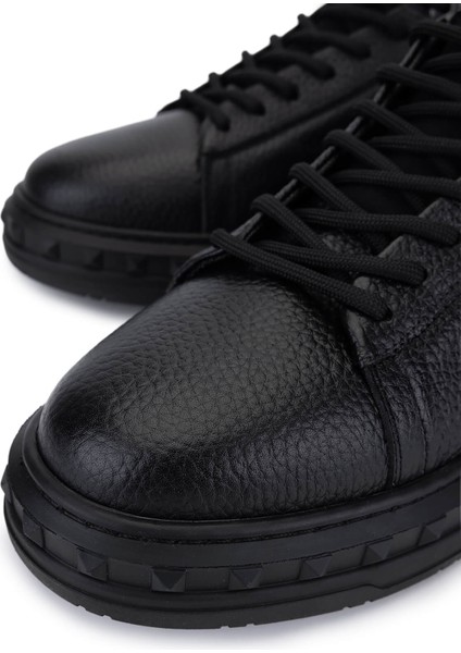Erkek Siyah Deri Sneakers & Spor Ayakkabı 352 23105 Erk Ayk SK25-26 Sıyah Dr modelleri