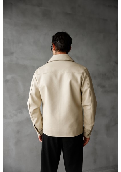 Erkek Regular Fit Yakalı Içi Kürklü Deri Ceket indirimleri