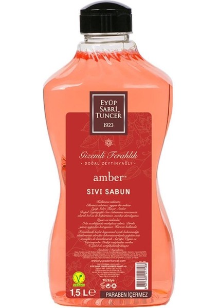 1,5lt Amber Sıvı Sabun Doğal Zeytinyağlı