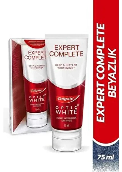 Optic White Expert Complete Diş Macunu 75 ml Derinlemesine Temizleme ve Beyazlatma Özelliği