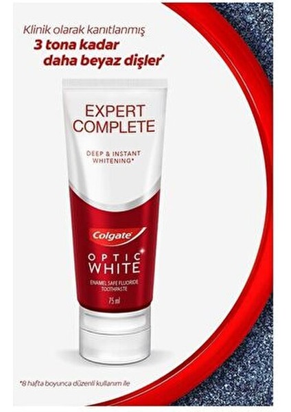 Optic White Expert Complete Diş Macunu 75 ml Derinlemesine Temizleme ve Beyazlatma Özelliği