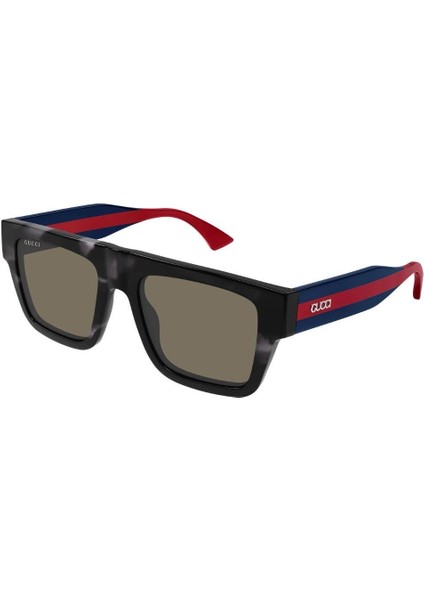 Gg 1868S 004 53 Unisex Kare Çok Renkli Kemik Güneş Gözlüğü