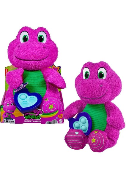 HYG89 Kalp Yapan Barney Pelüş Oyuncağı