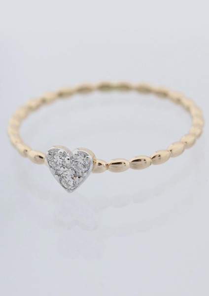 Pırlanta Kalp Yüzük modelleri