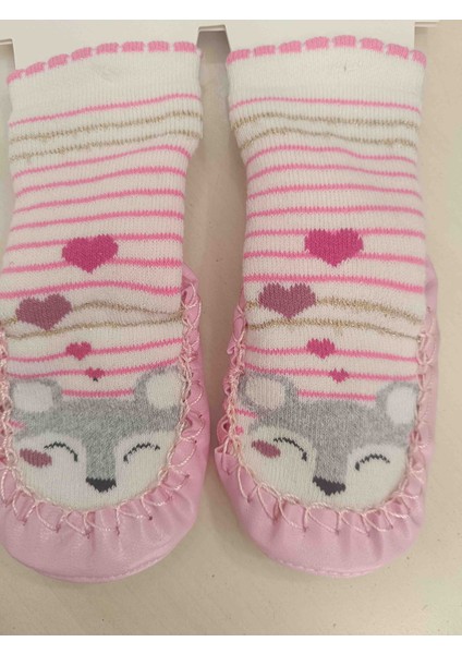 Bebek Deri Tabanlı Çarık Corap