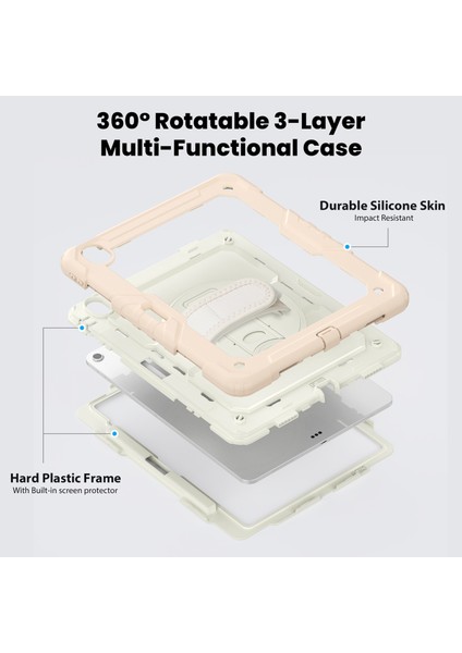 iPad Air 13 2024 Için Silikon Hibrit Pc Tablet Kılıfı (Yurt Dışından) fiyatları