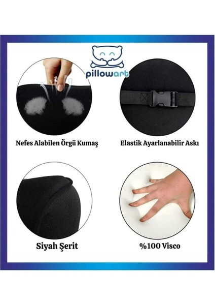 Araba Baş Boyun Yastığı – Hafızalı Köpük, Nefes Alabilen Kumaş, Tüm Araçlara Uygun fırsatları