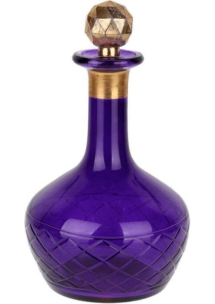 Mor Dekoratif Şişe 13 13 23 cm