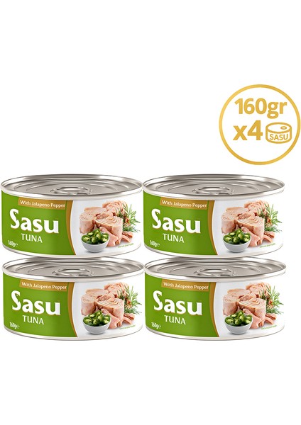 Jalapeno Biberli Ton Balığı 4X160G Bütün Dilim