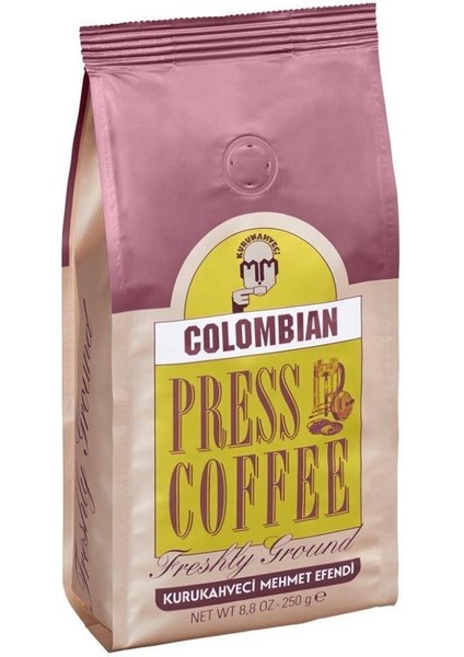 Mehmet Efendi 250GR Colombian Press Coffee ( Freshly Ground )
