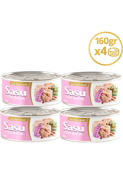 Light Suda Ton Balığı 4X160G Bütün Dilim