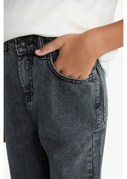 Erkek Çocuk Wide Leg Düz Paça Jean Pantolon F0453A825WN indirimleri