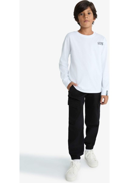 Erkek Çocuk Jogger Fit Gabardin Pantolon F1970A825AU modelleri